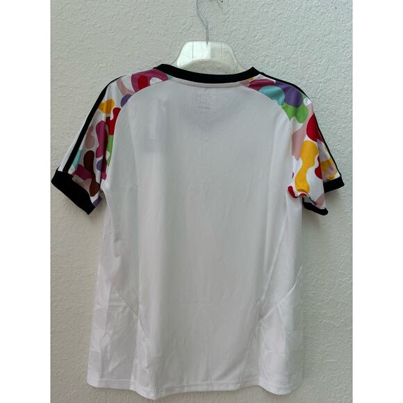 Unisex NWT Adidas Tiro Pride Jersey Soccer Size Medium White Multicolor $65 - Picture 8 of 11